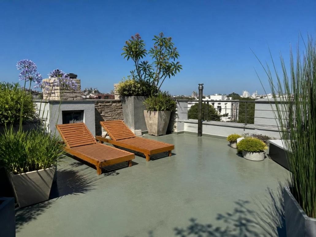 Terraza de vivienda impermeabilizada